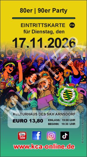 17.11. 80er | 90er Party